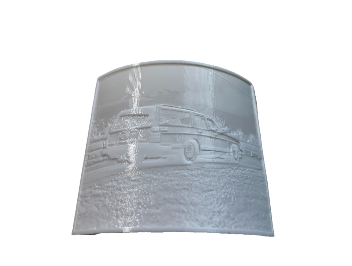 Personalised Car Lithophane 250mm